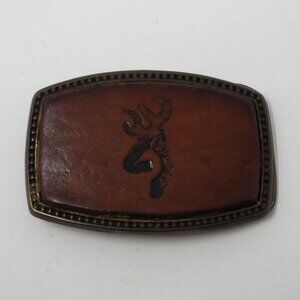 Realtree Leather Faced Belt Buckle